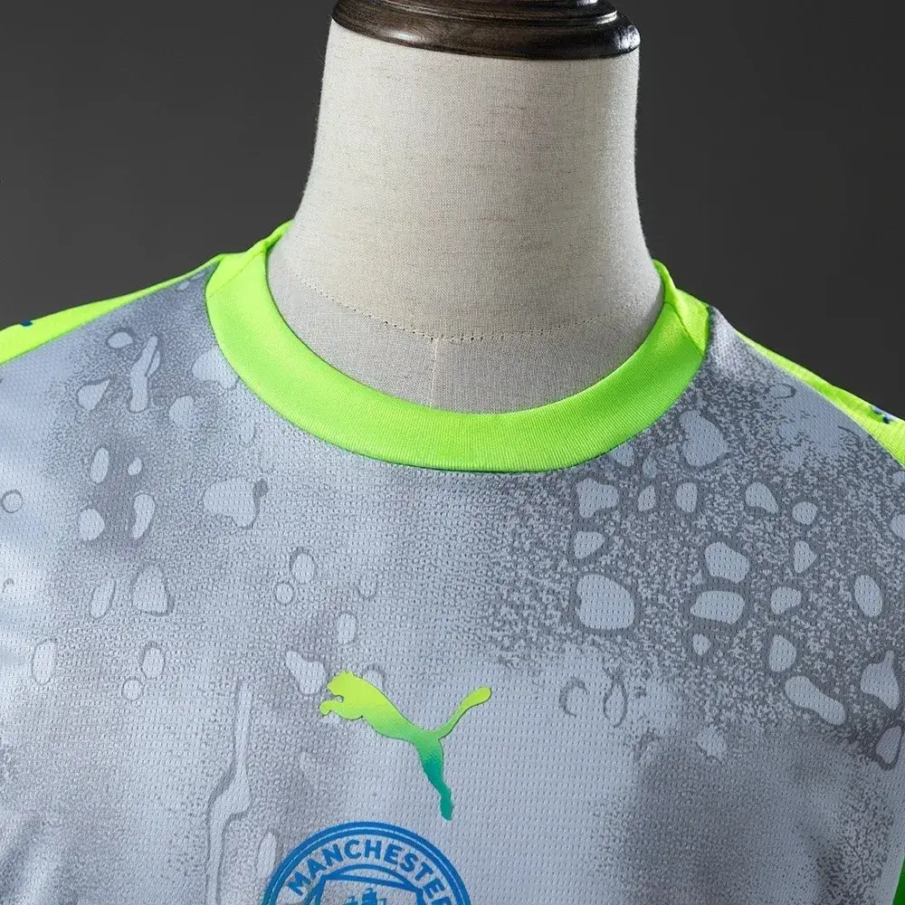 Manchester City Third Away Long Sleeve Soccer Jersey 2025/26