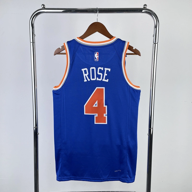 2023 New York Knicks 4 ROSE Basketball Jersey