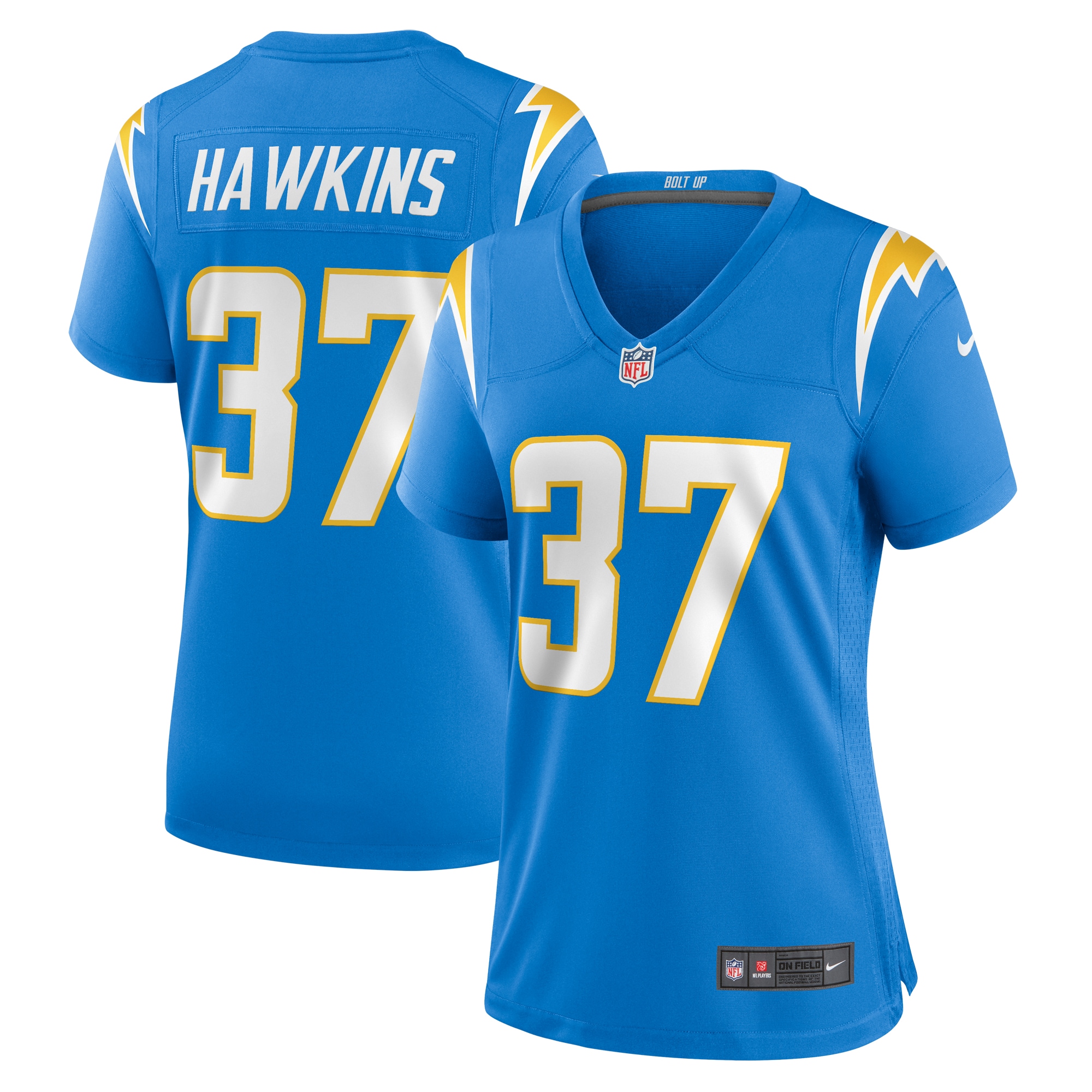 Jaylinn Hawkins Los Angeles Chargers Nike Women's  Game Jersey -  Powder Blue
