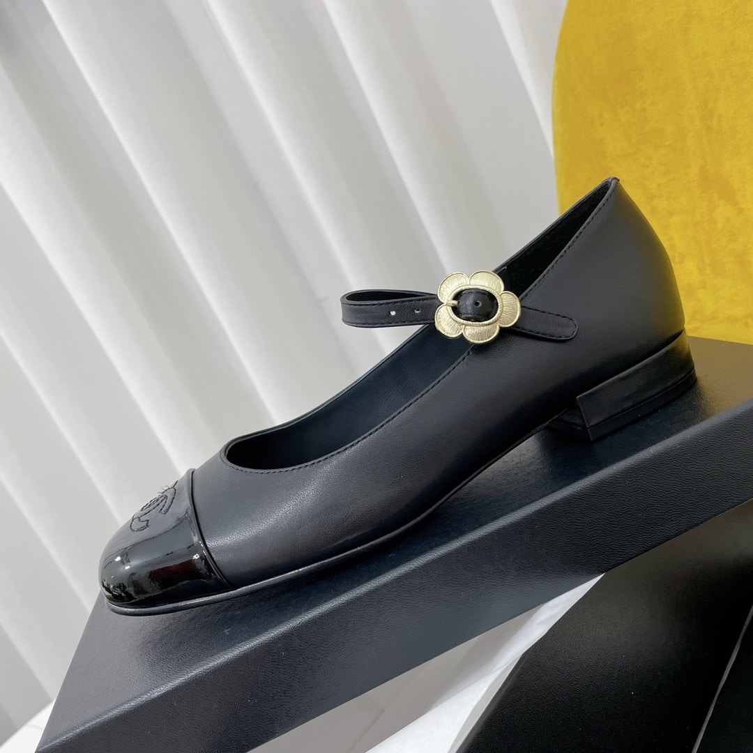 Chanel Mary Janes Black