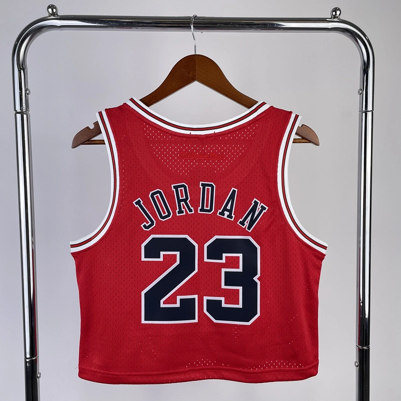 1997-98 NBA Chicago Bulls Woman 23 JORDAN Red Basketball Jersey