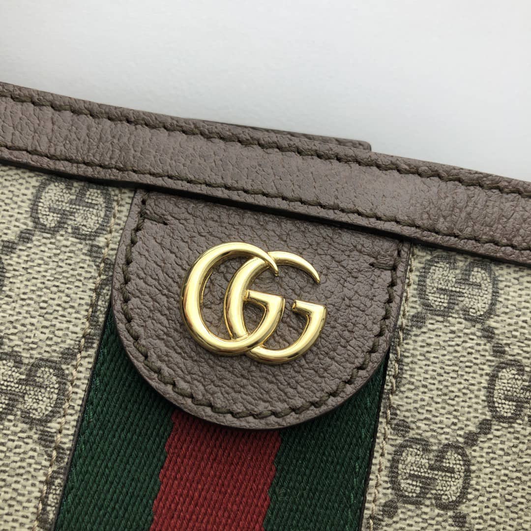 Gucci Ophidia Large Tote Bag Beige And Dark Brown Gg Supreme 38Cm 631685 96Iwb 8745