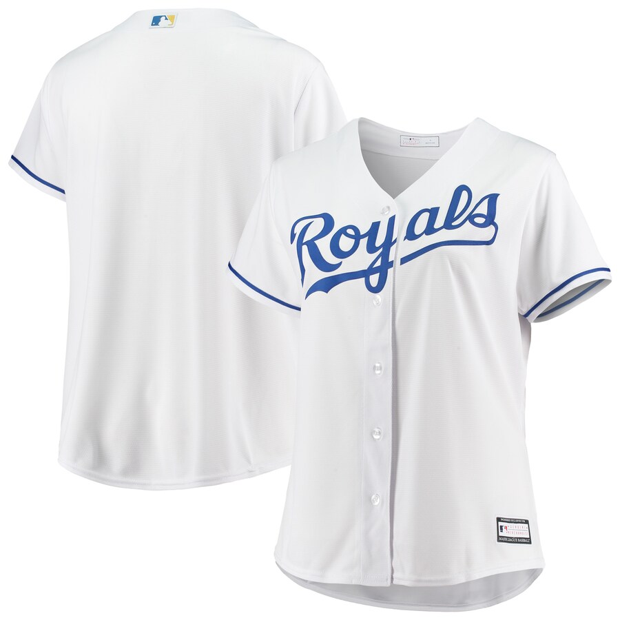 Kansas City Royals Women's Plus Size Home Team Jersey White