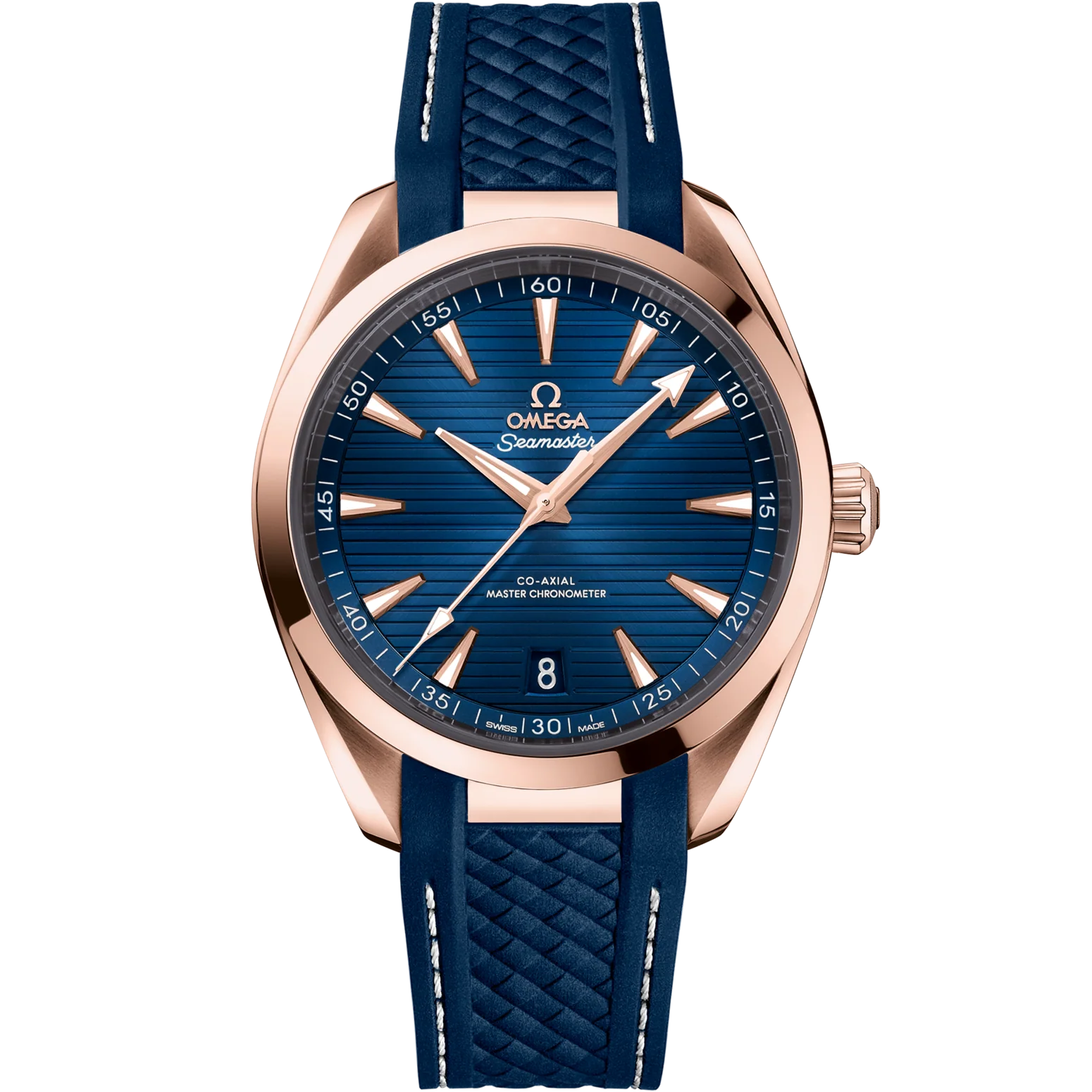 Omega Seamaster Aqua Terra 150M 41mm Blue Dial Stainless Steel and Sedna™ 18k Rose Gold Strap 220.52.41.21.03.001