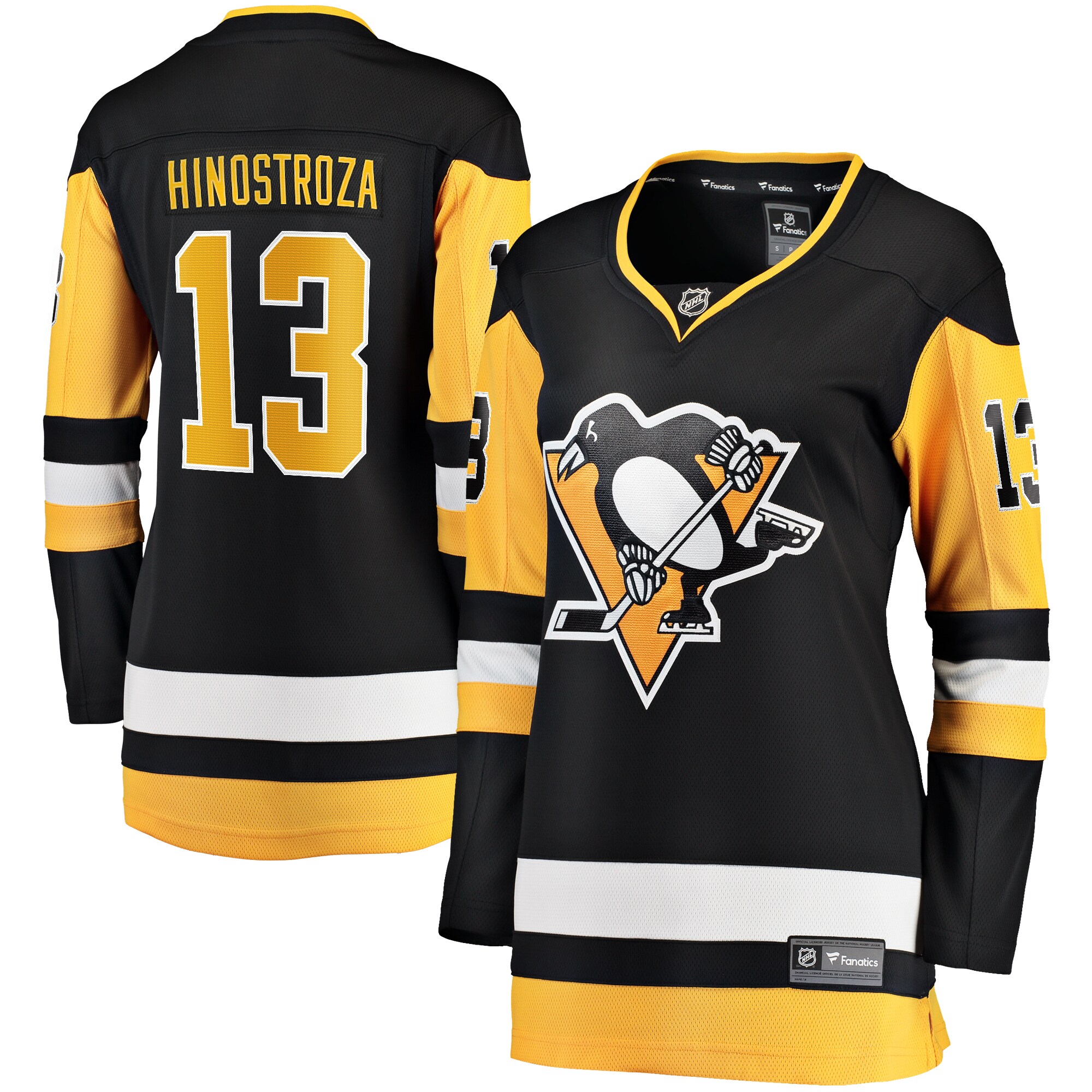 Vinnie Hinostroza Pittsburgh Penguins Fanatics Women’s Home Breakaway Player Jersey – Black