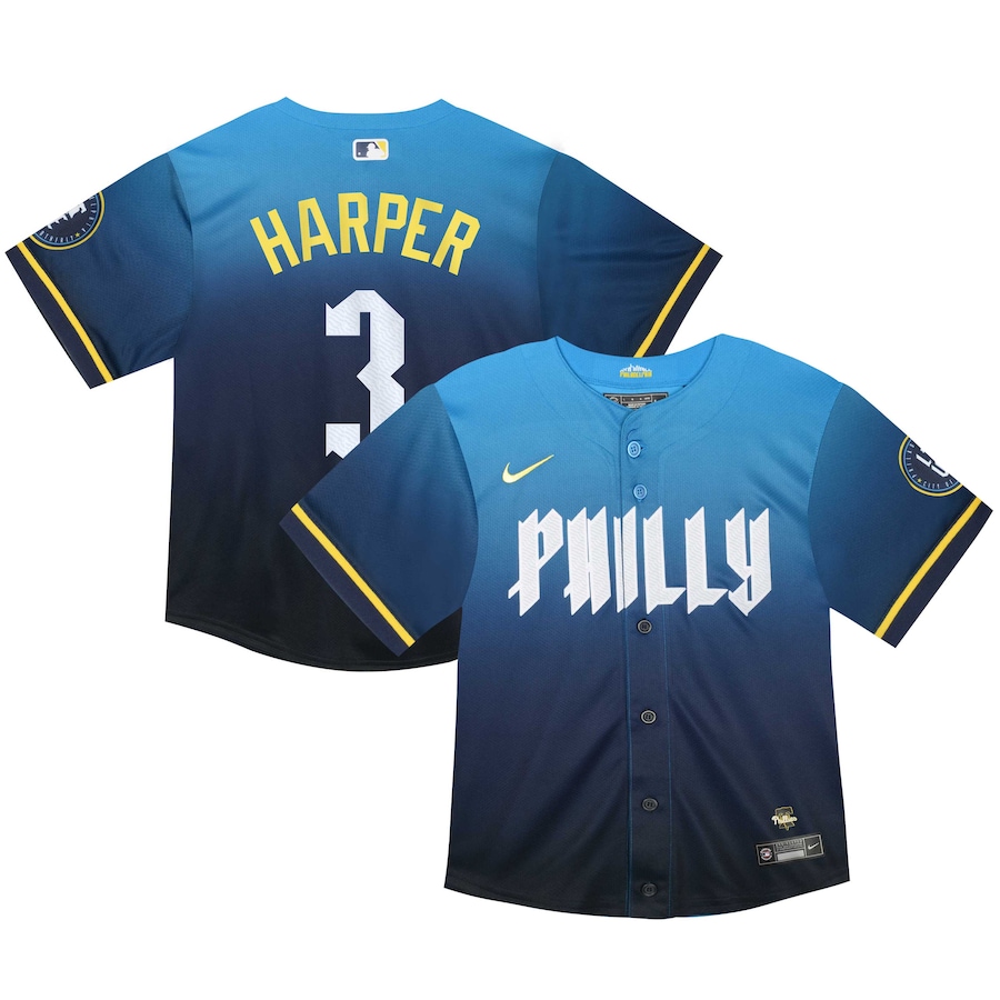 Bryce Harper Philadelphia Phillies Toddler 2024 City Connect Limited Player Jersey Blue