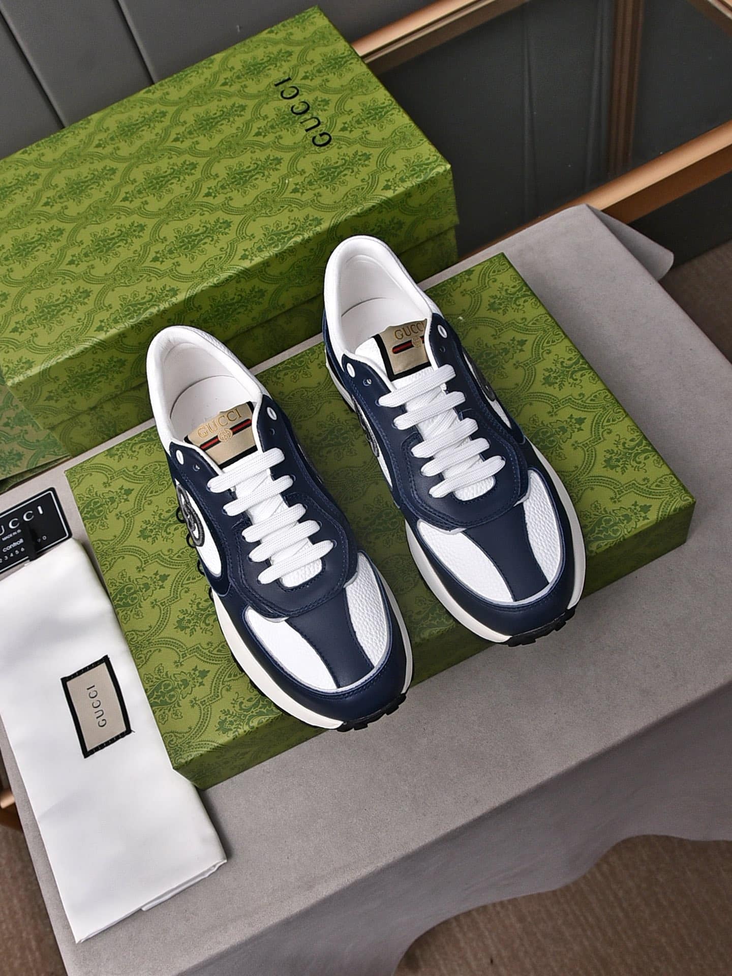 Gucci Double G Men’S Run Sneaker Blue