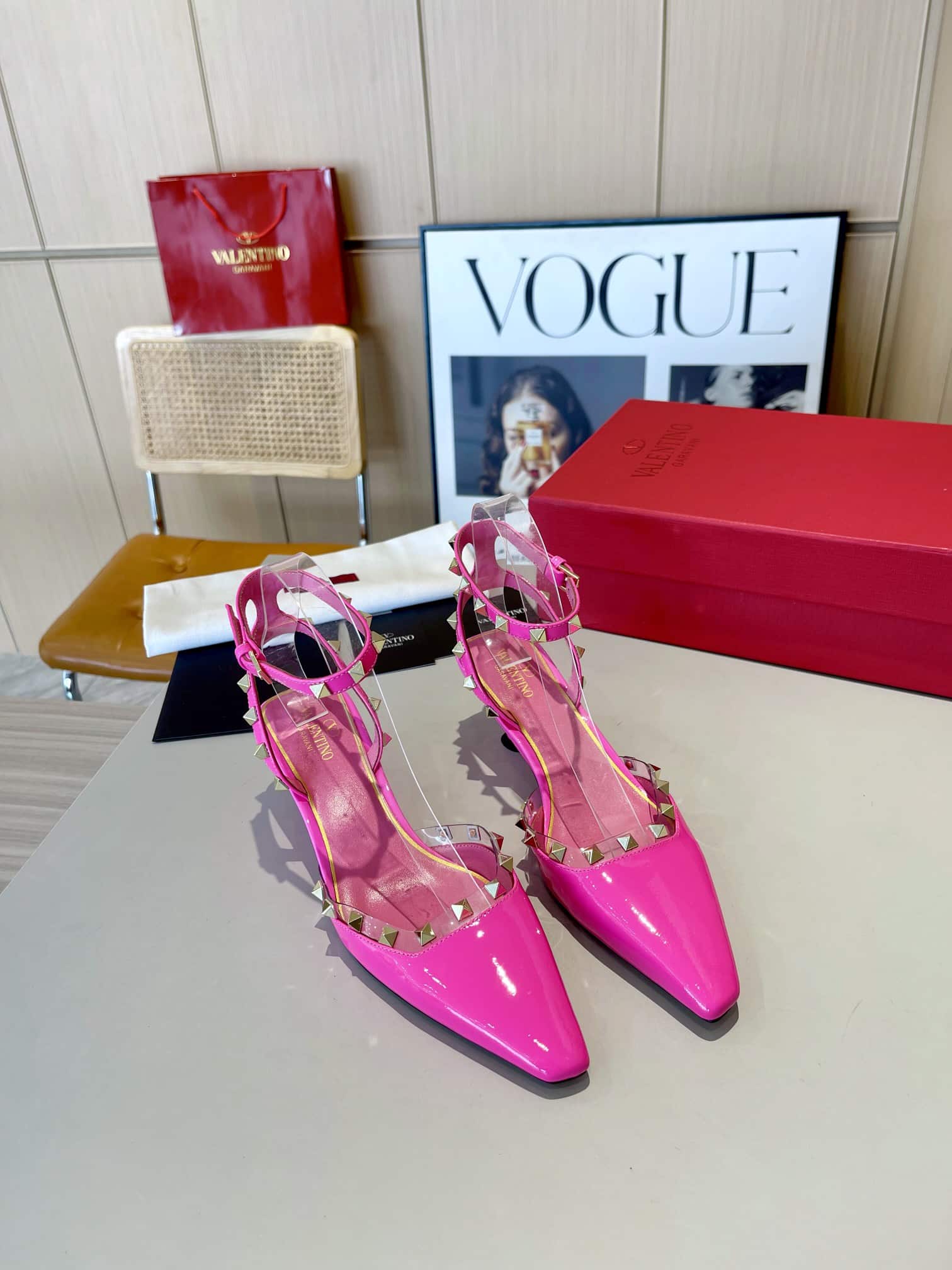 Valentino Garavani Rockstud Couture Pumps Pink