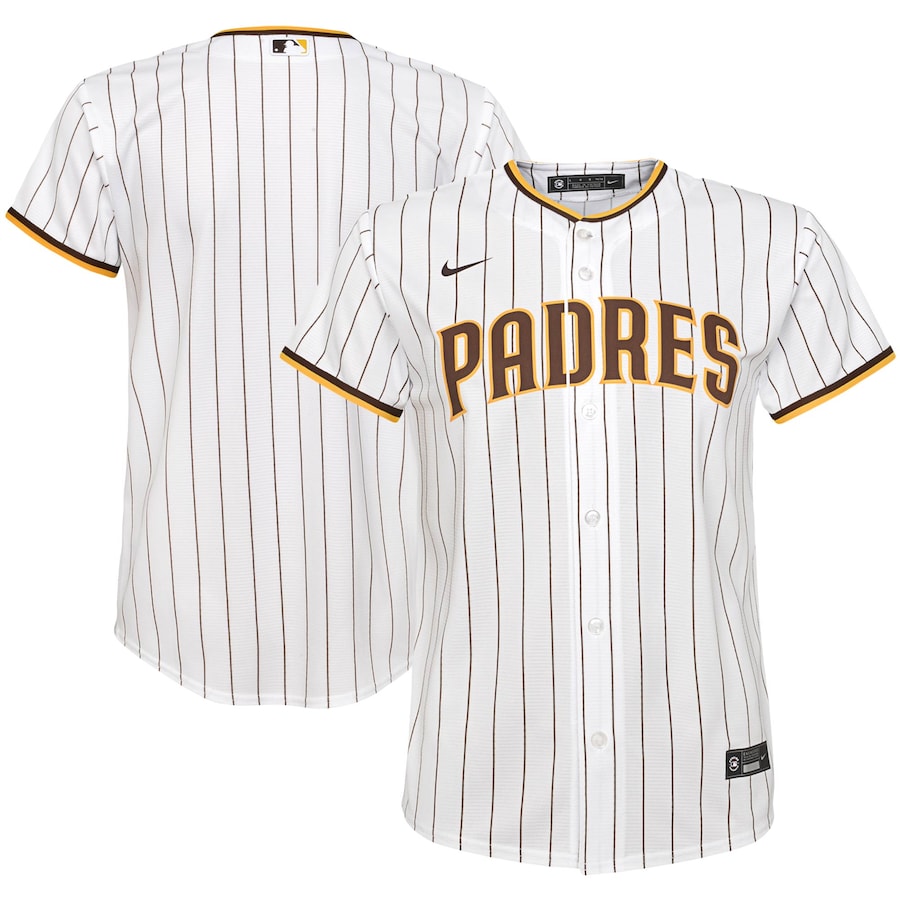 San Diego Padres Youth Home Team Jersey White