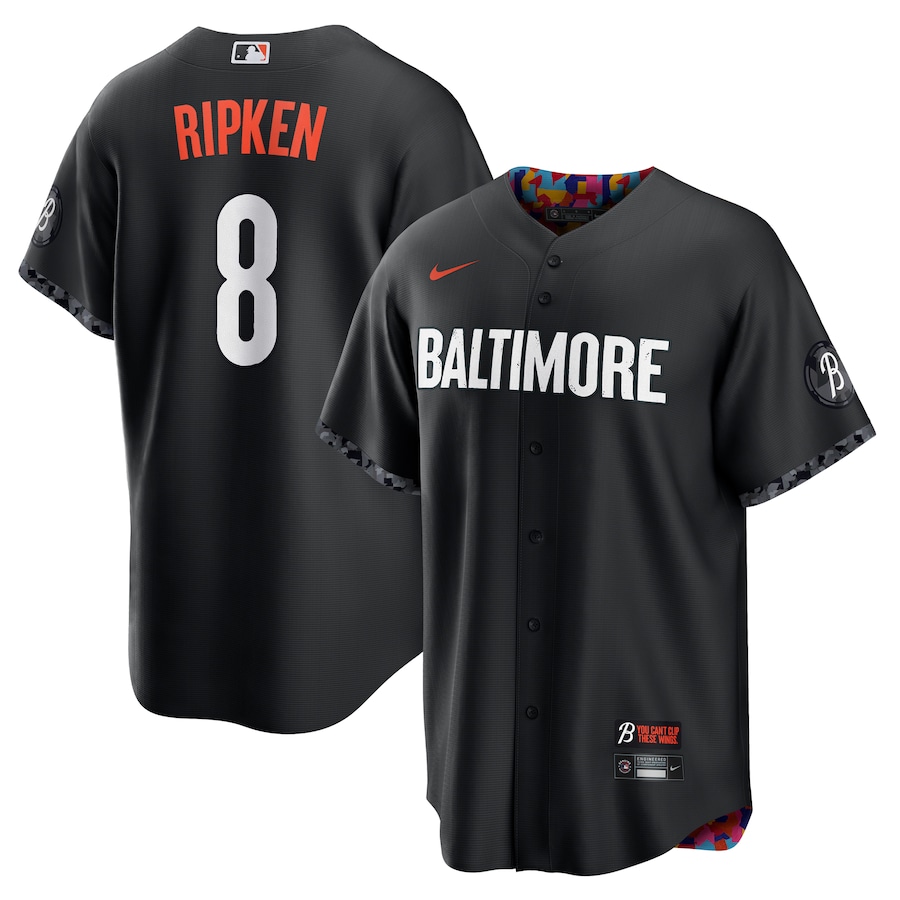 Cal Ripken Baltimore Orioles City Connect Player Jersey Black