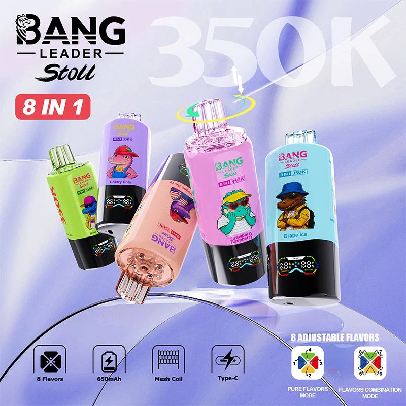 Țigară Electronică Premium Bang Leader Stoll 350.000 Pufuri (350K) 8-în-1 | Ecran LED