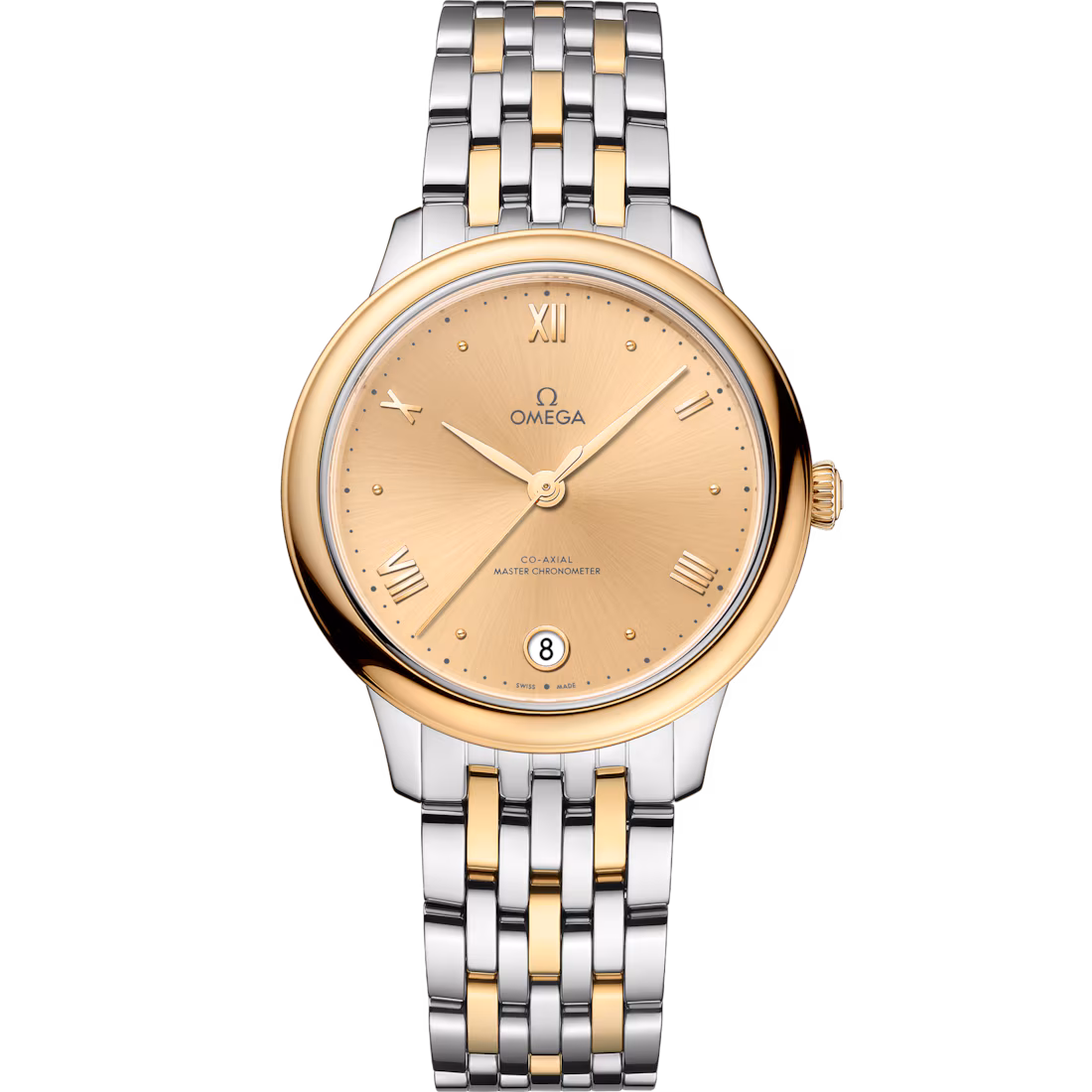 Omega De ville Prestige Stainless steel & 18K Yellow Gold Lady's Watch 34mm 434.20.34.20.08.001