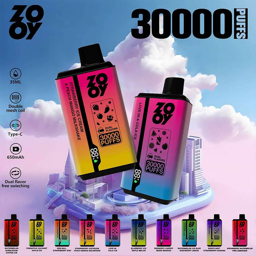 ZOOY Twins 30000 PUFF: Dual Flavor Device with 30,000 Puffs of Pure Satisfaction