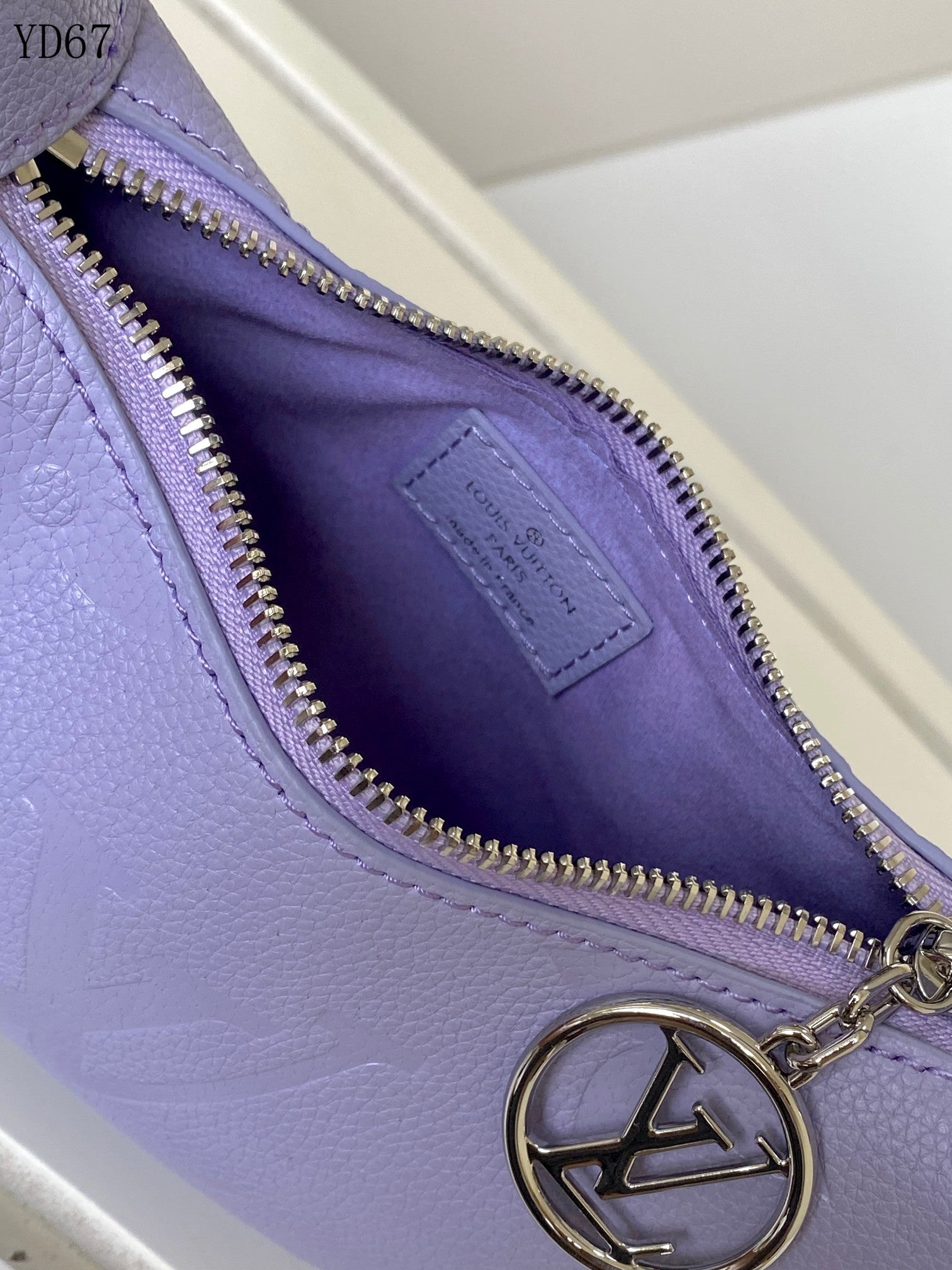 Louis Vuitton Monogram Empreinte Purple Shoulder Bag 20Cm M82391