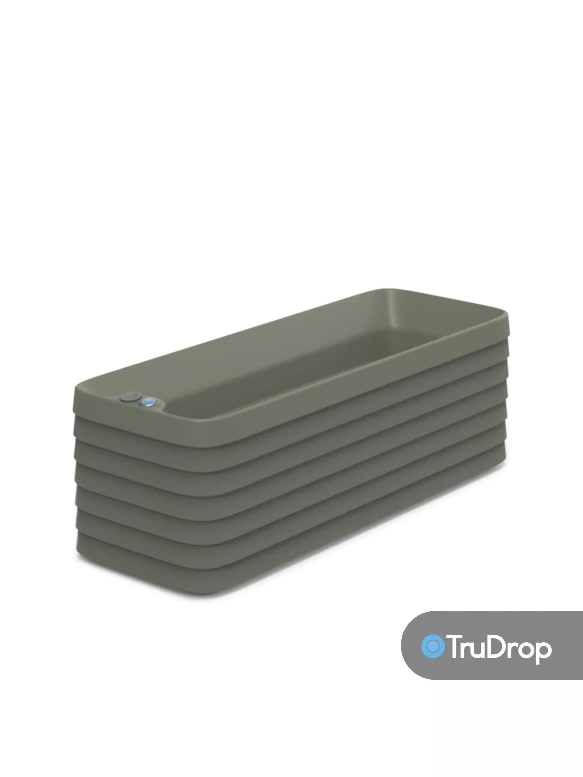 TruDrop Slat Window Box Planter