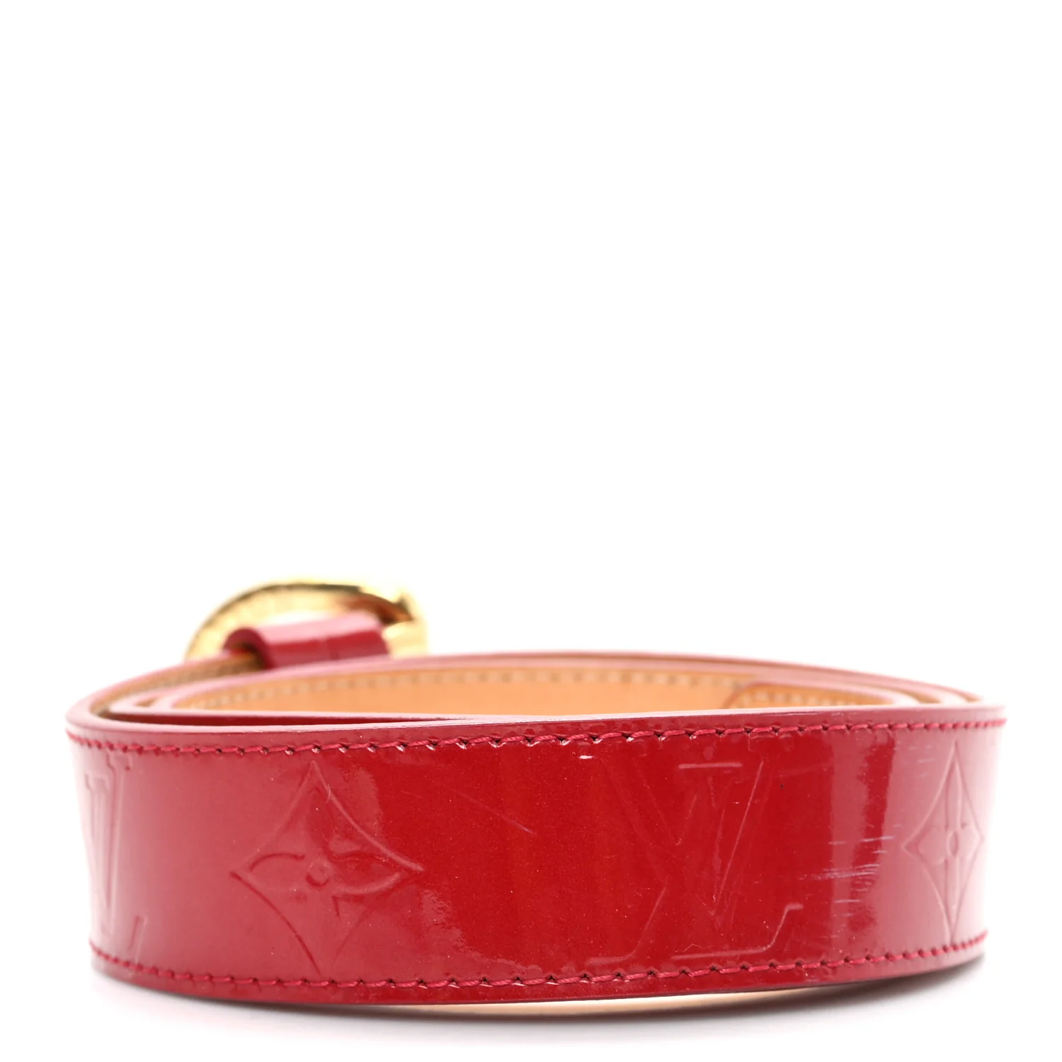 Vernis Ceinture 30mm Belt 80 32 Rouge