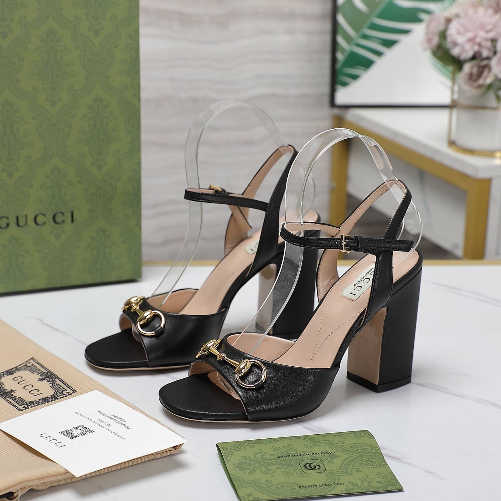 Gucci Women’S Horsebit Sandal Black 812292 C9D00 1000