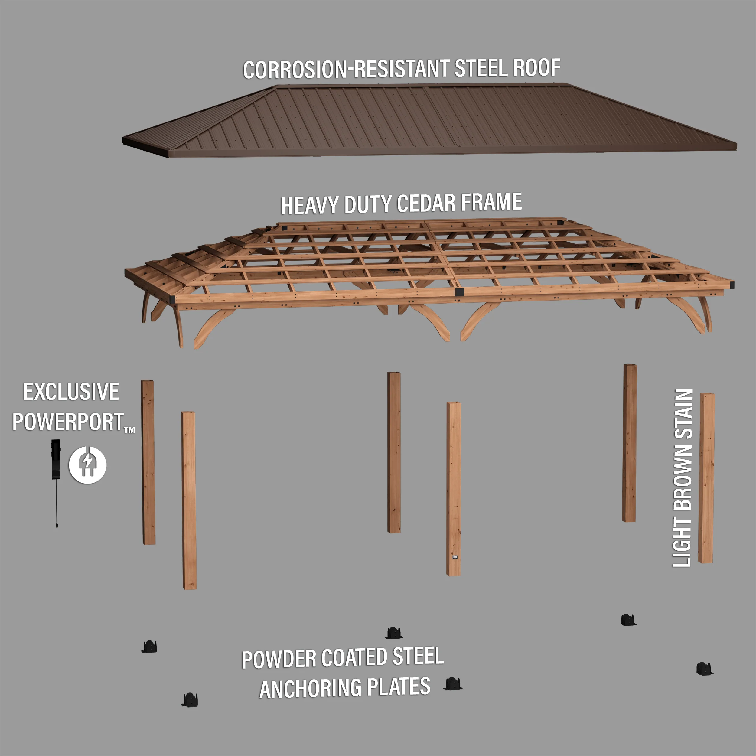24x12 Barrington Carport/Gazebo