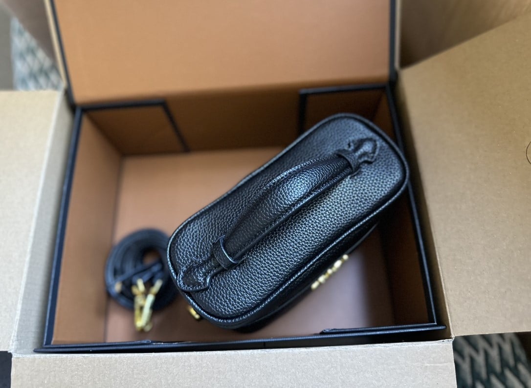Prada Leather Mini Bag Black 20Cm
