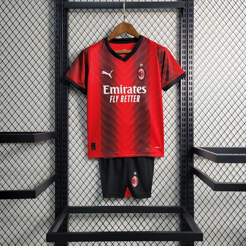 2023-24 kids AC Milan home Football Jersey