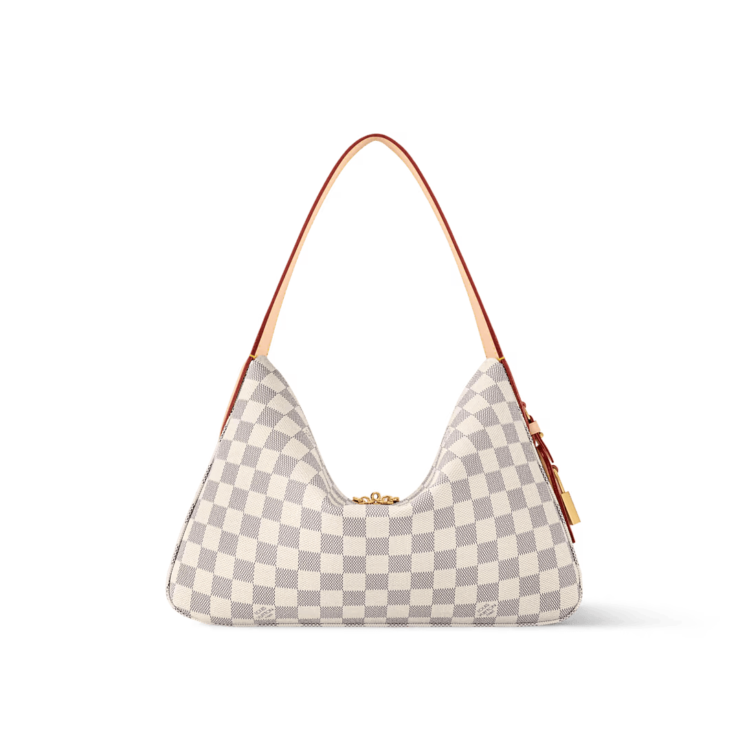 Louis Vuitton Slouchy PM Small Damier Azur Shoulder Bag 33cm/13in N00116