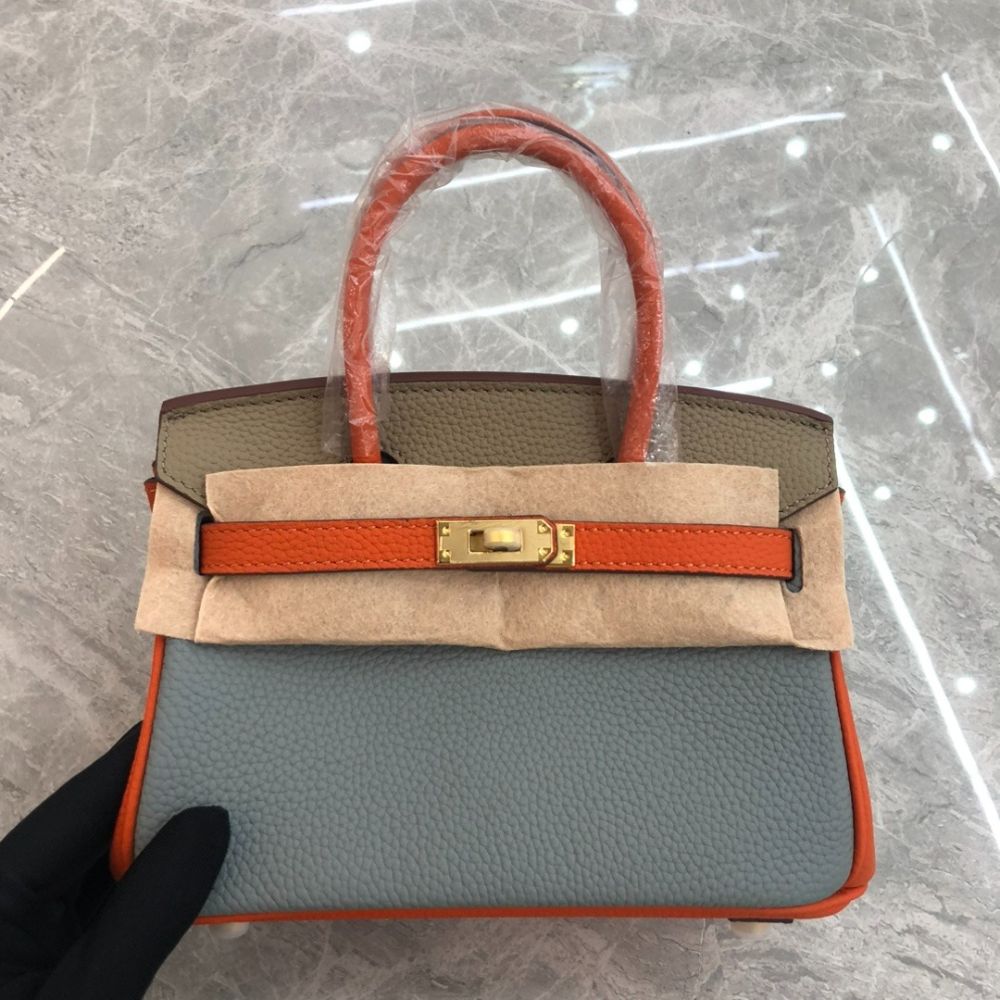 Hermes Birkin Mini Gold Hardware Epsom Multicolor 20Cm