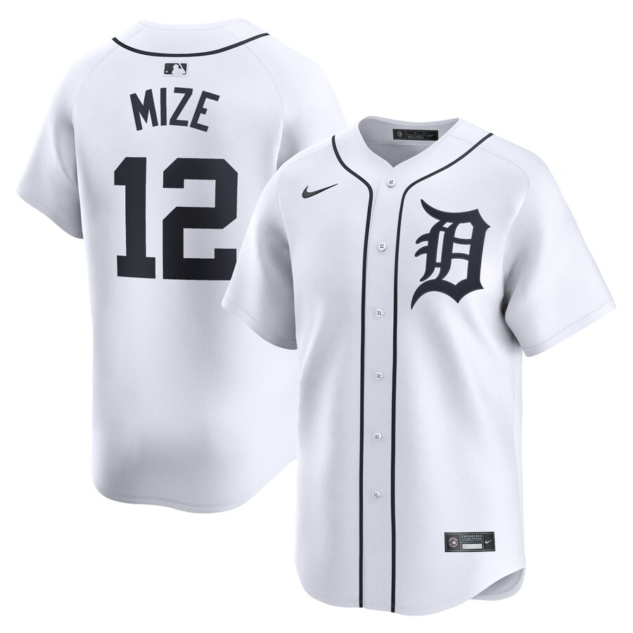 Casey Mize Detroit Tigers Home Limited Player Jersey White