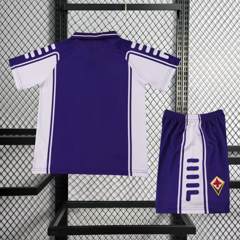 Retro KIDS 1999-00 KIDS Fiorentina Home Football jersey retro