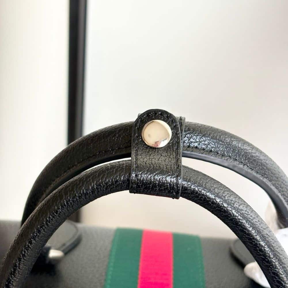 Gucci Web Trademark Medium Duffle Bag Black 44Cm