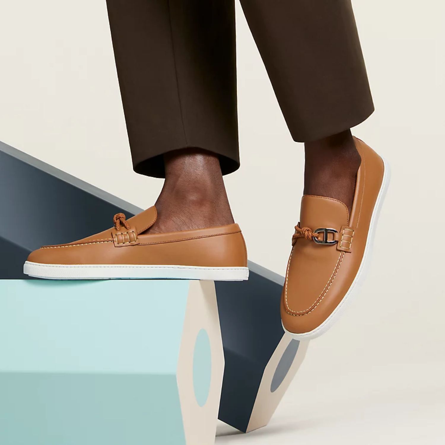 HERMES IGNACIO LOAFER NATURAL