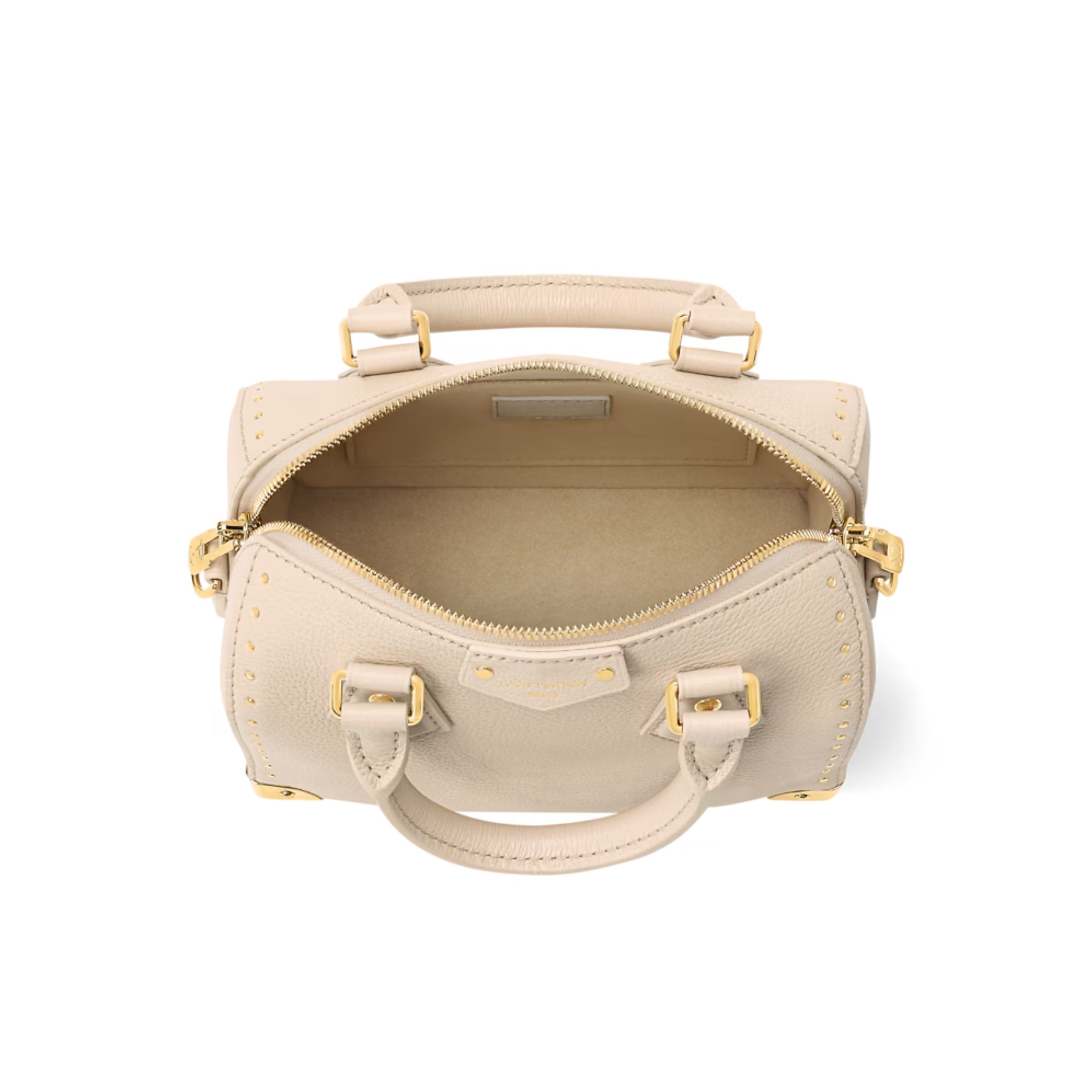 Louis Vuitton Speedy Trunk Almond Calfskin 20.5cm M29876