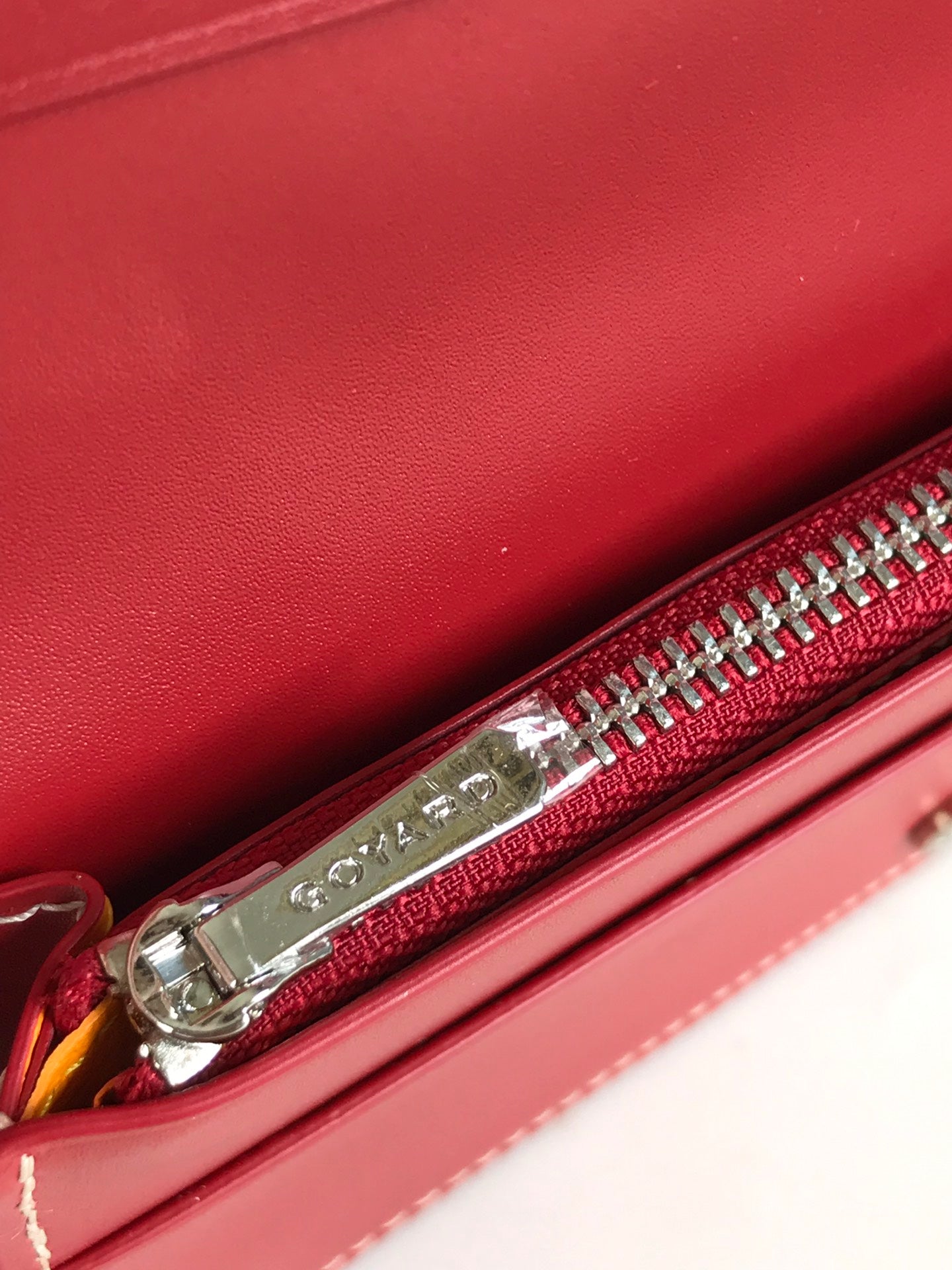 Goyard Richelieu Wallet 19 Cm Classic Red Goyardine Canvas