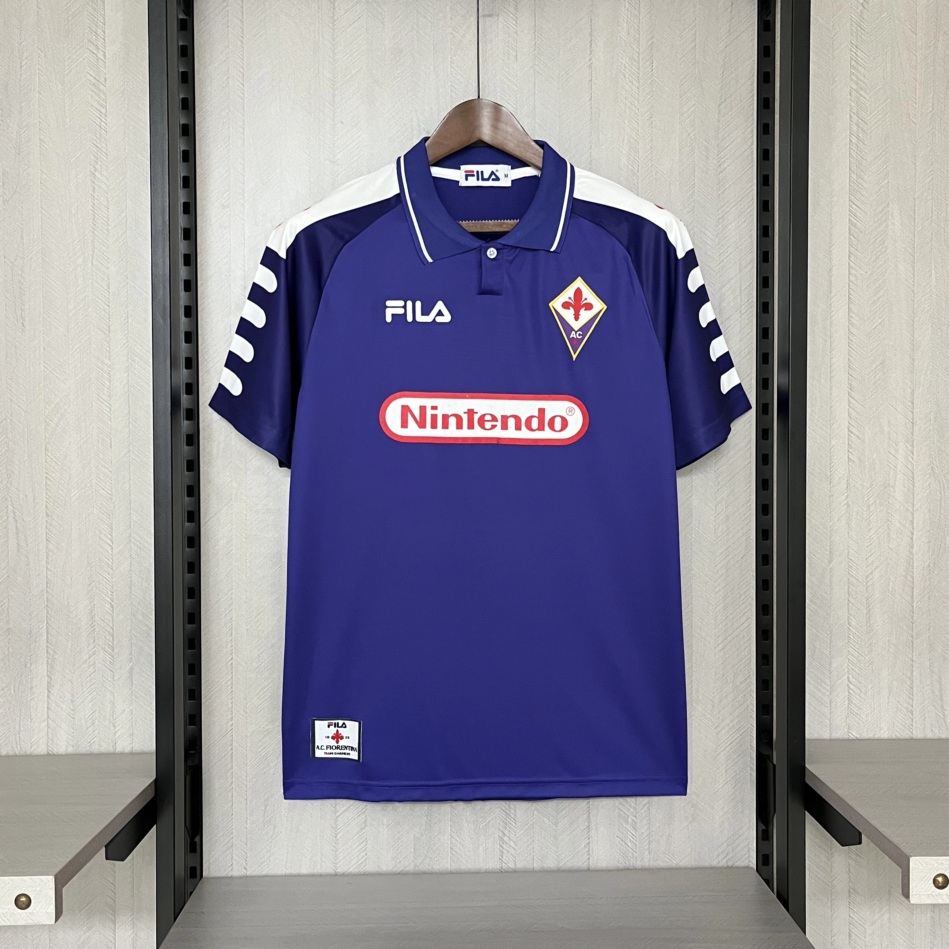Retro 1998-99 Fiorentina Home Football jersey retro