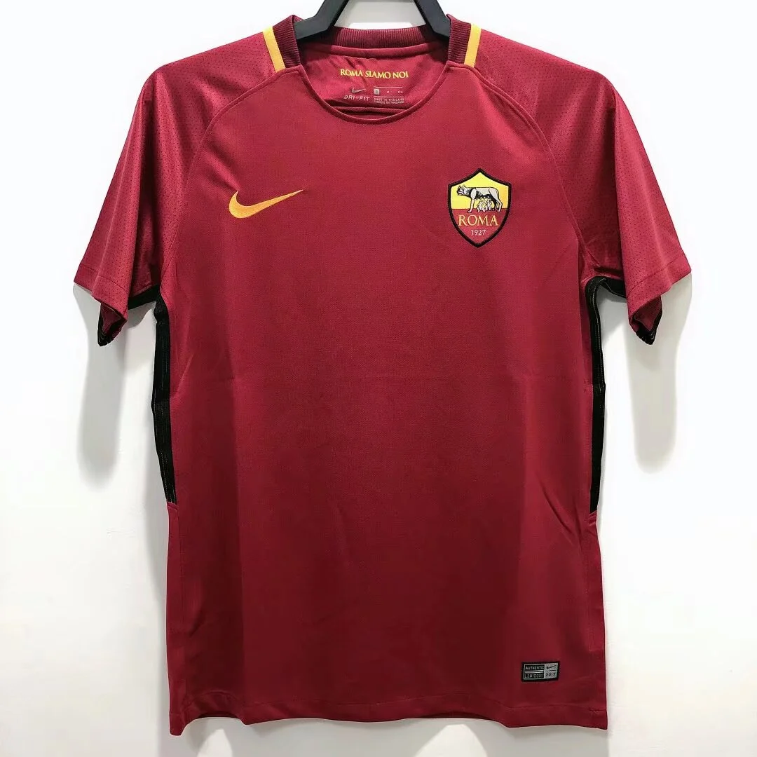 Retro 2017-18 AS Roma home retro football jersey retro