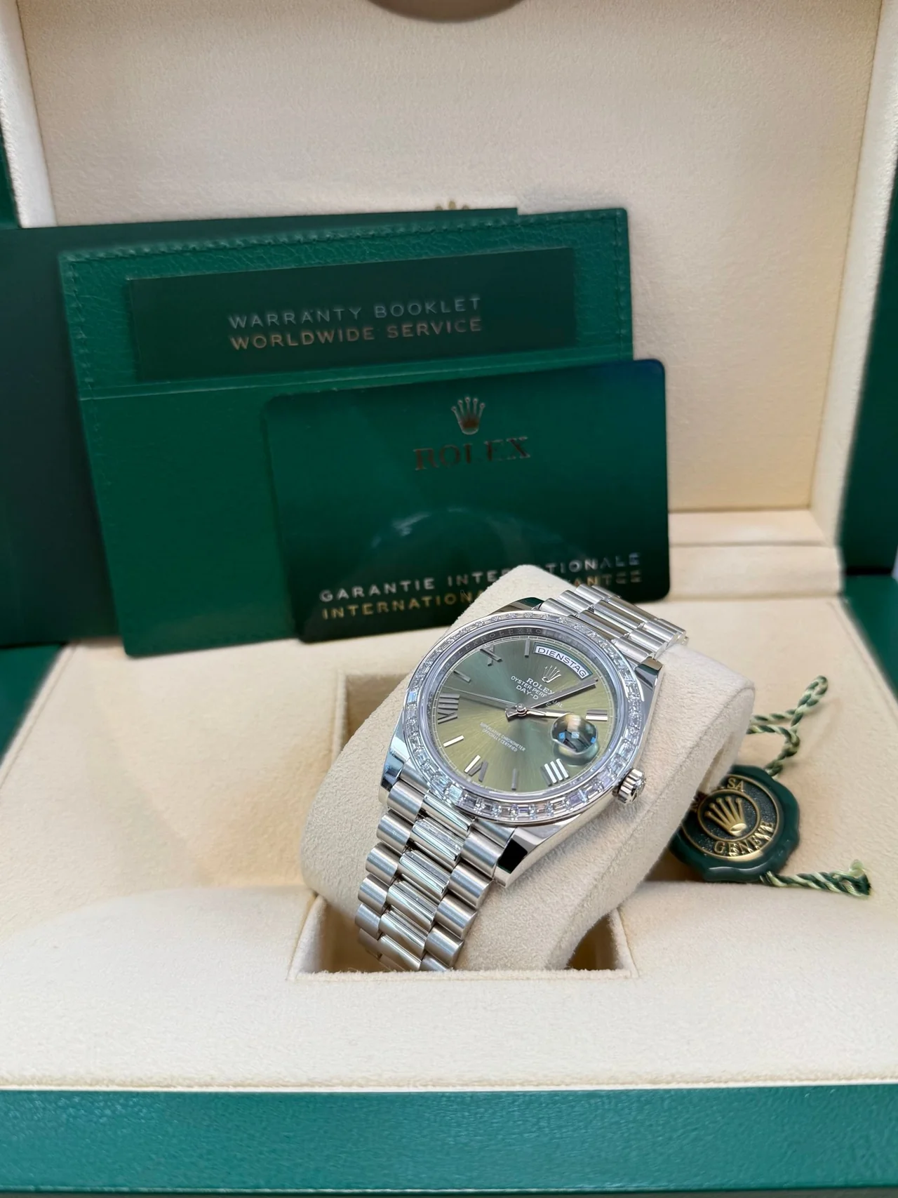[Superclone] Rolex Day-Date 40mm Olive Green Dial President 228396TBR