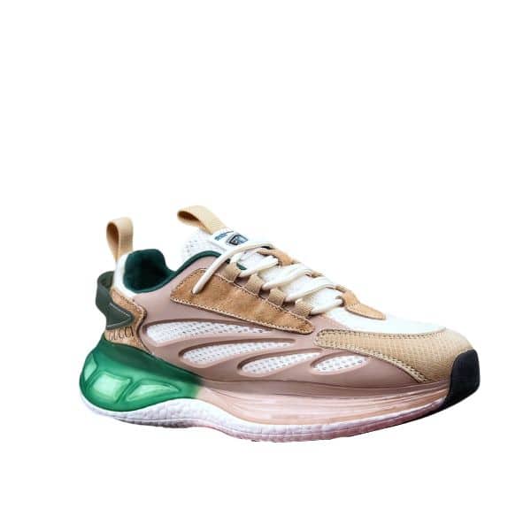 Gucci Design Sneaker Beige Green