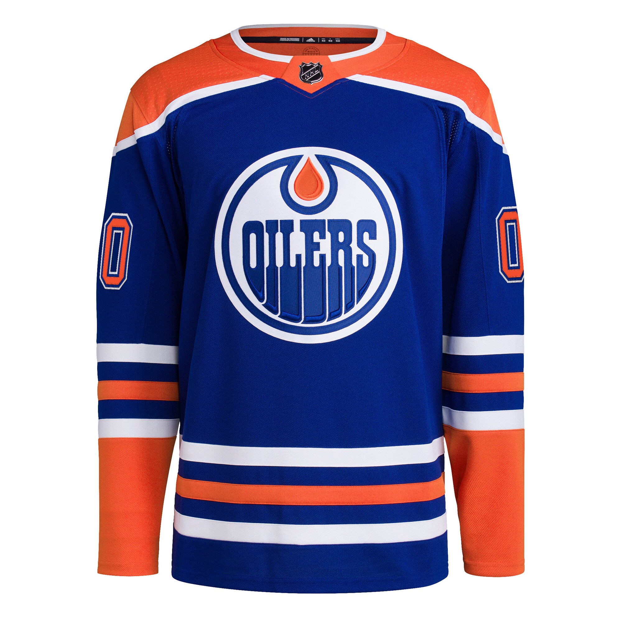 Edmonton Oilers adidas  Home  Primegreen Authentic Custom Jersey – Royal
