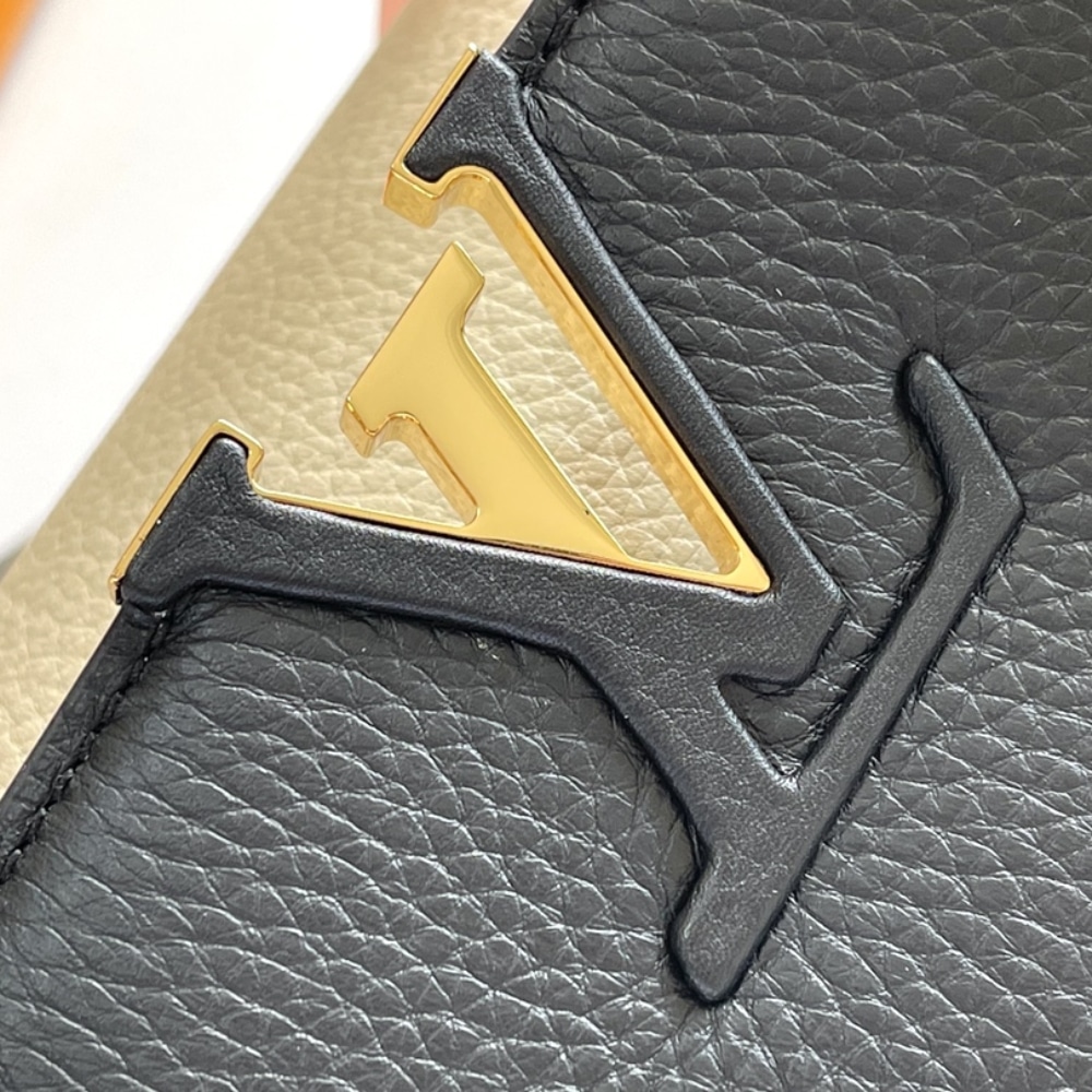 Louis Vuitton Capucines BB Bag Black And Grey 27Cm M20708