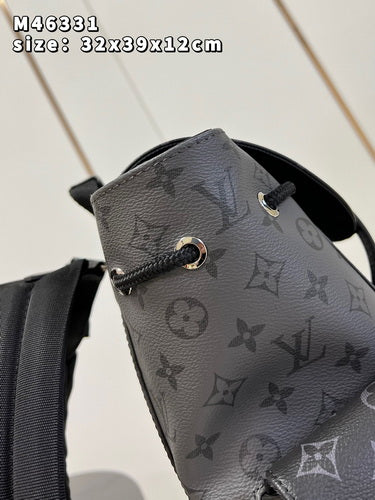 Louis Vuitton Christopher Monogram Eclipse Reverse Black And Grey 45Cm M46331