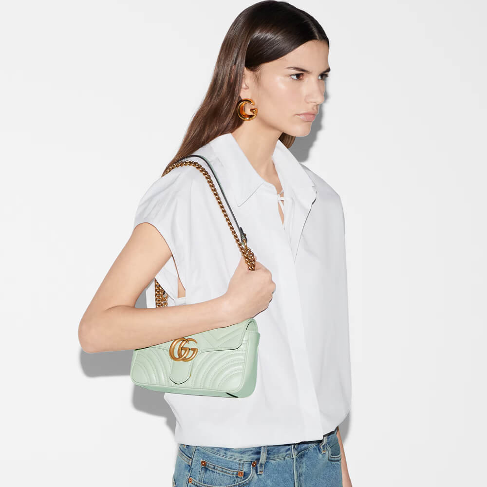 Gucci GG Marmont Matelasse Mini Bag Pale Green