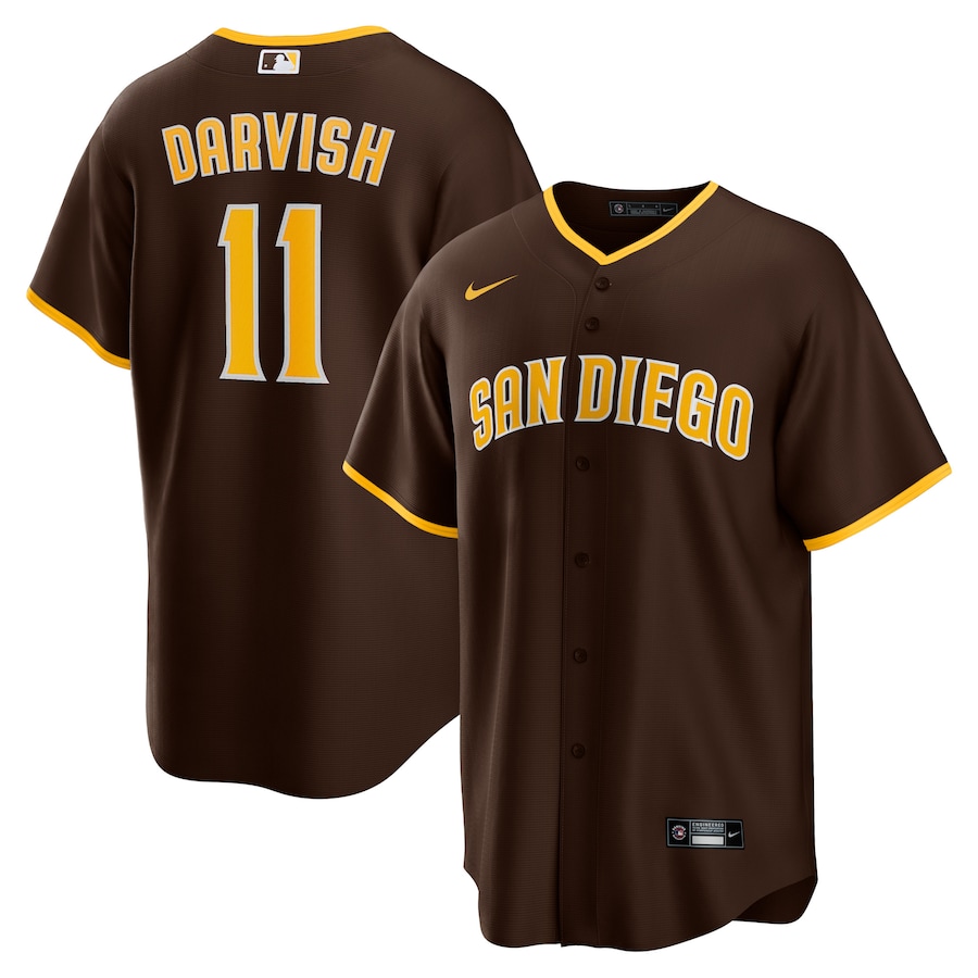 Yu Darvish San Diego Padres Alternate Player Jersey Brown