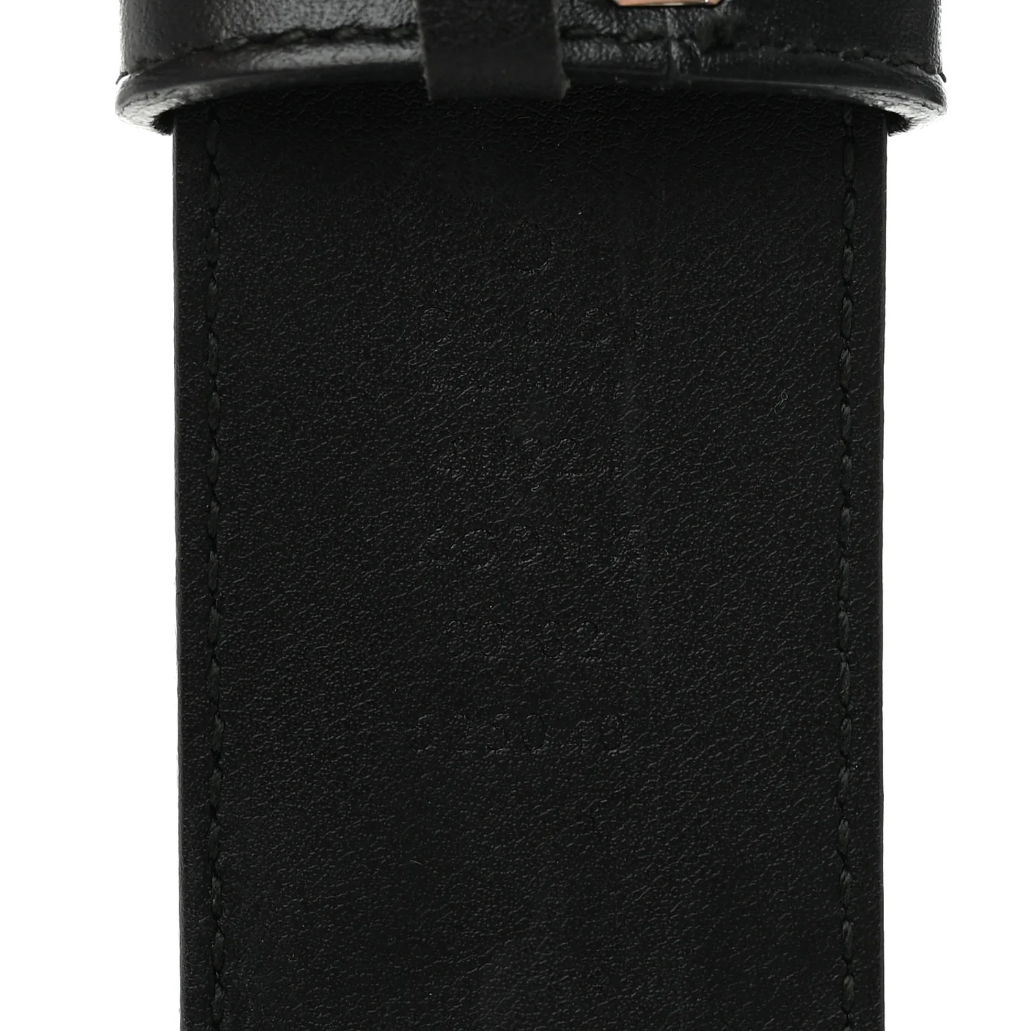 GG Supreme Monogram Selleria Calfskin Interlocking G 40mm Belt 80 32 Black Grey