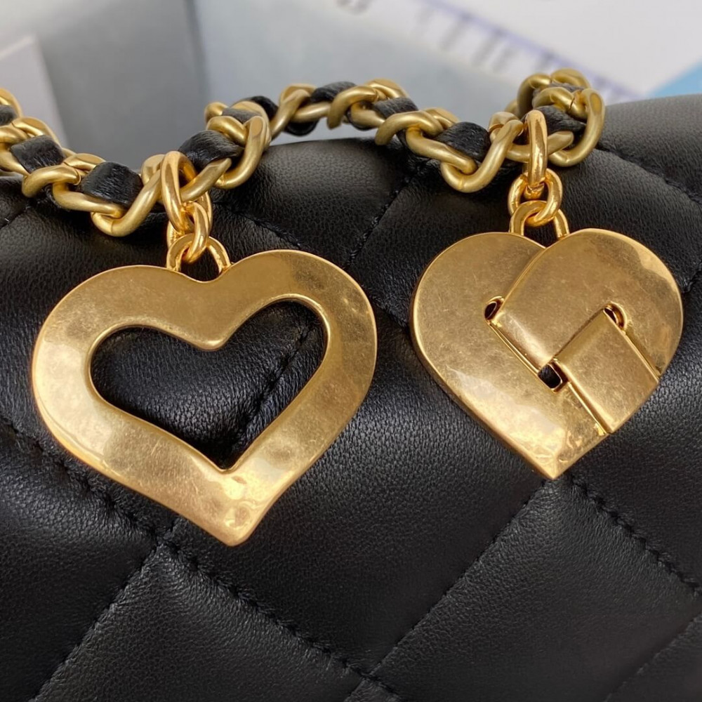 Chanel Mini Flap Bag 20cm Heart Chain