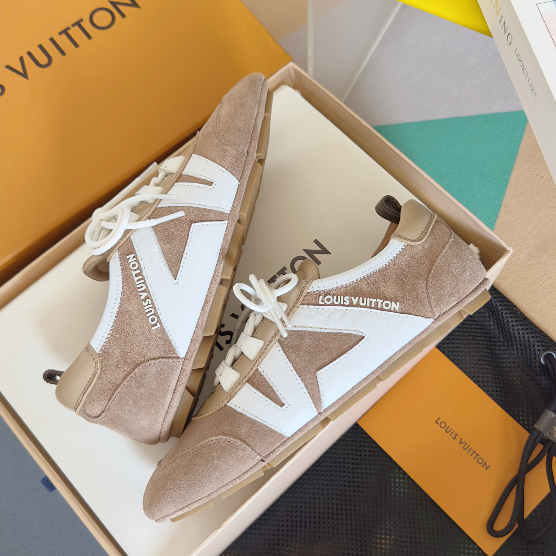 Louis Vuitton Sneakerina Yellow Beige – Women’s Ballet-Inspired Slim Sneakers