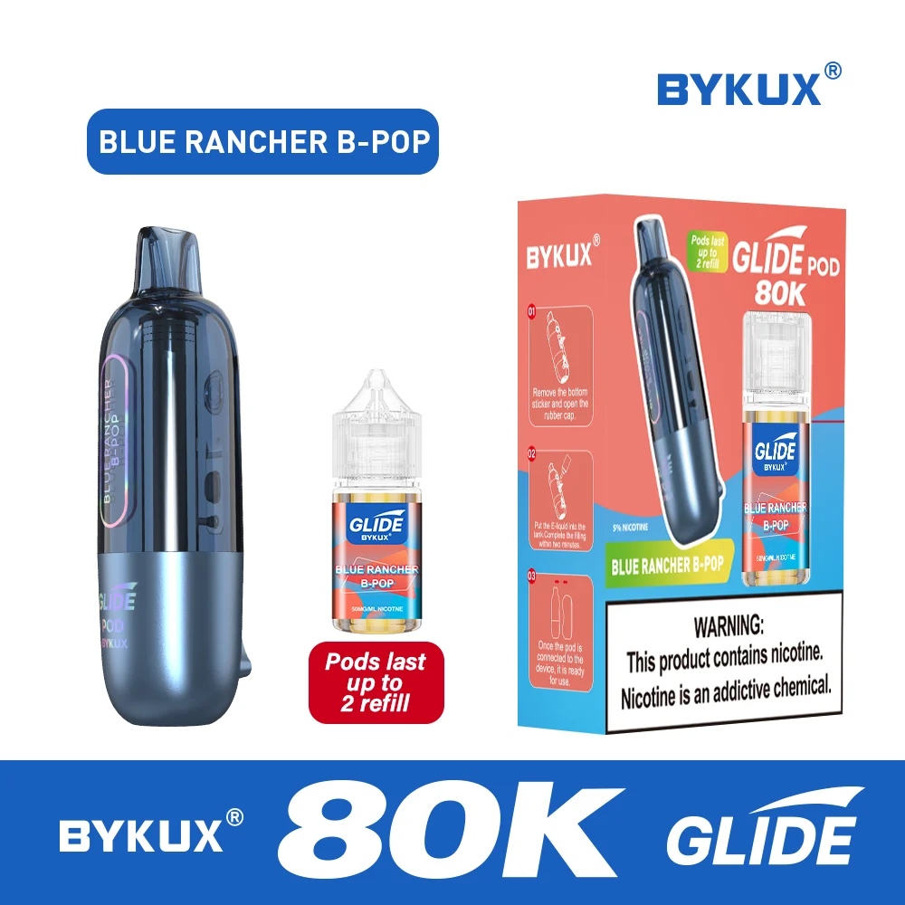 BYKUX GLIDE 80K Puffs 5% Nicotine Replacement Pod