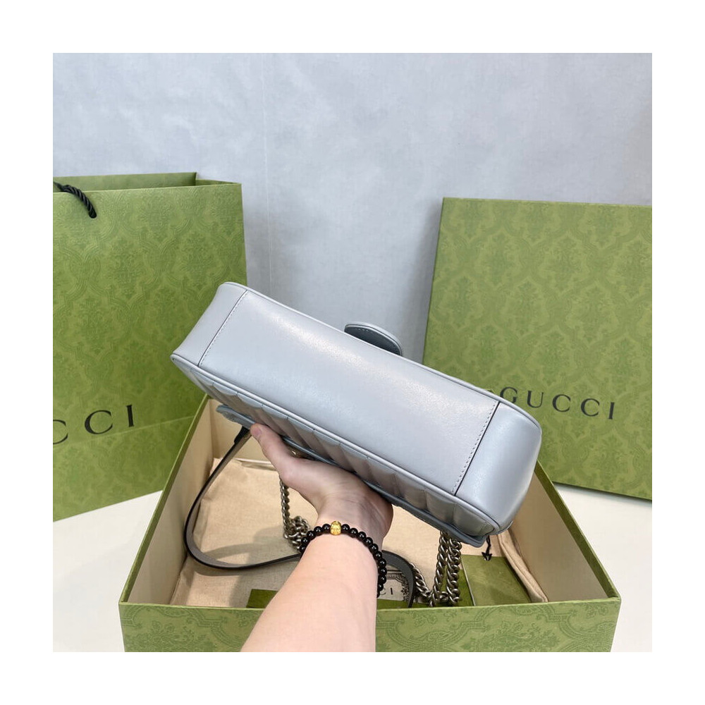 Gucci GG Marmont Small Shoulder Bag Grey