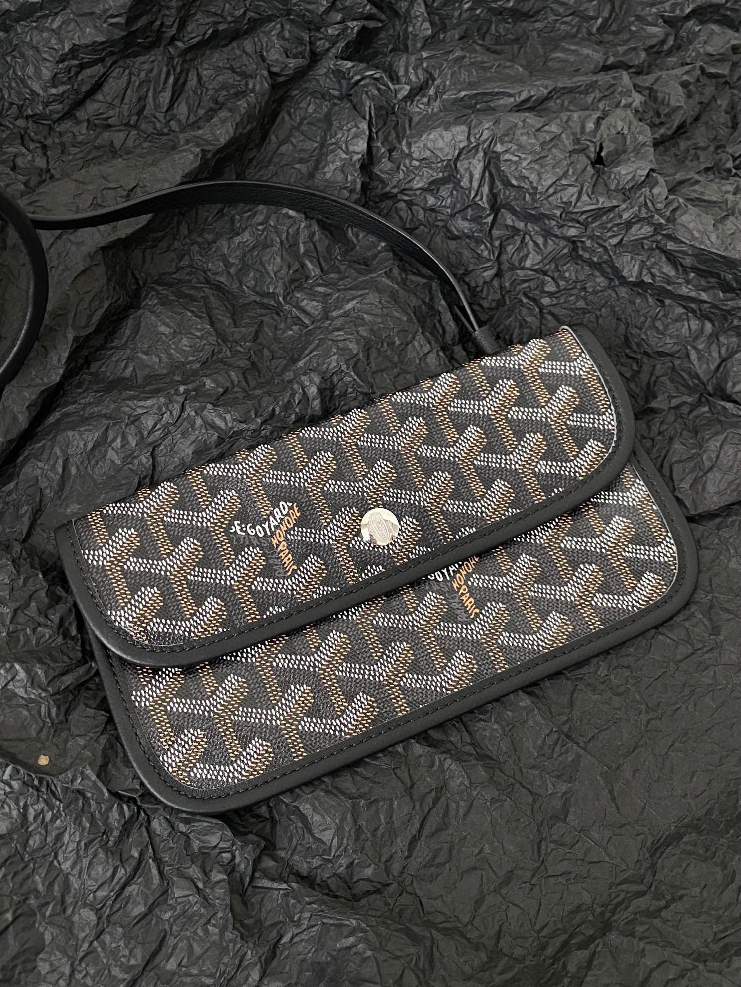 Goyard Saint Louis Gm 40Cm Black Canvas