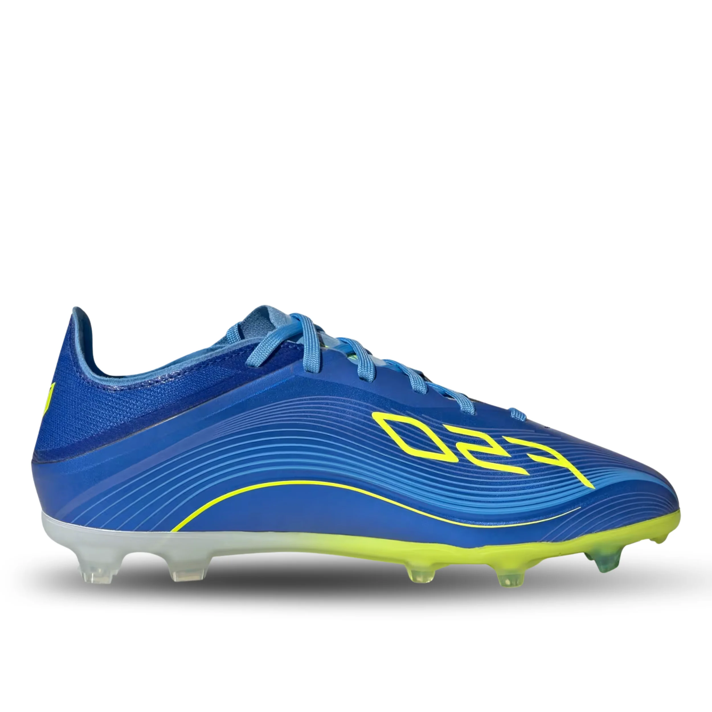 adidas Youth Messi F50 Elite Junior Firm Ground Soccer Cleats (Royal Blue/Solar Yellow)