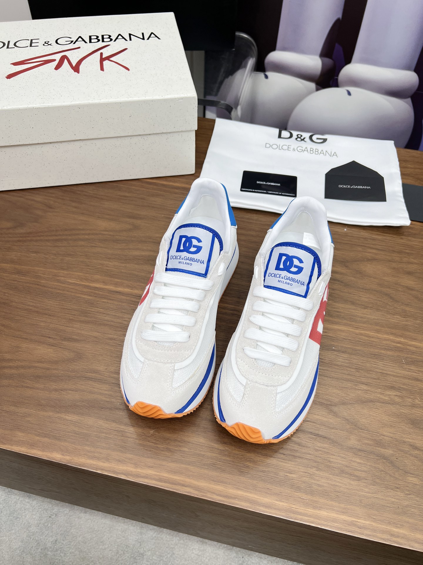 DOLCE & GABBANA Mixed-material DG CUSHION sneakers