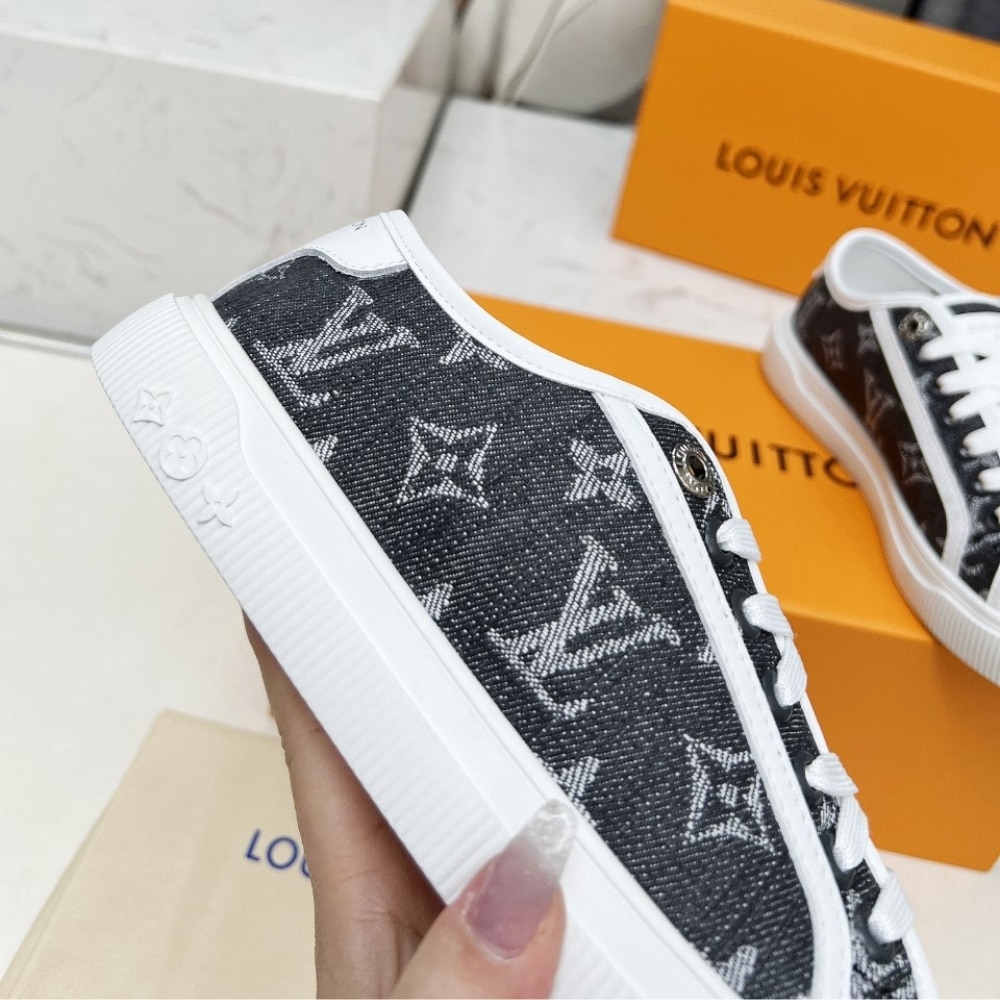 Louis Vuitton Lv Lagoon Sneaker Denim Gris 1Agygk